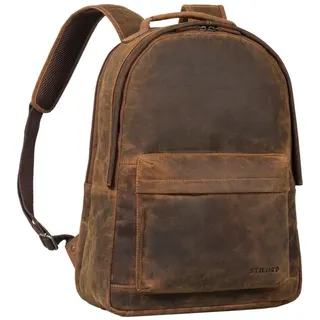 STILORD Notebook-Rucksack "Hagen" Vintage Lederrucksack Damen und Herren braun