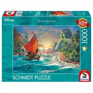 Schmidt Spiele Puzzle Disney Vaiana Moana Thomas Kinkade 1000 Teile, 1000 Puzzleteile bunt