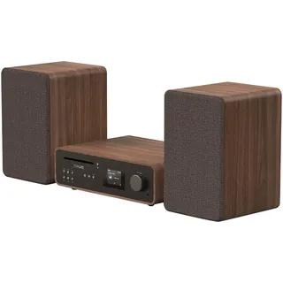 Pure Classic C-D6 Digitalradio Coffee Schwarz/Walnuss EU/UK