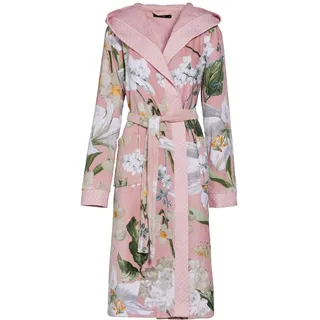 ESSENZA Bademantel Perri Rosalee Rose, XS, 100% Bio-Baumwollvelours (GOTS), Blumen - XS