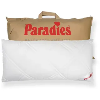 Paradies Kopfkissen Softy Top Plus Bio, Kissen mit versteppter Hülle und Reißverschluss, Füllung: 100% Polyester, Kopfkissen 40 x 80 cm 40 cm x 80 cm