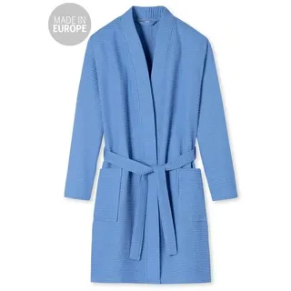 SCHIESSER Bademantel Elegant Kimono Blau XL