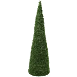 Großer kegelförmiger künstlicher Tannenbaum mit einer Höhe von 220cm mit LEDs