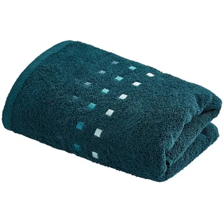 Esposa Duschtuch Quattro, Petrol, Textil, 70x140 cm, Textiles Vertrauen - Oeko-Tex®, Badtextilien, Duschtücher