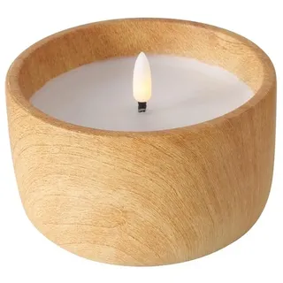 Boltze Yuna LED-Kerze 8 cm Ø 12 cm beige
