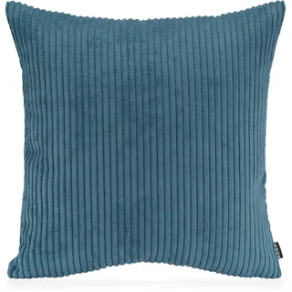 H.O.C.K. Corduroy Cord Kissen inkl. Füllung Größen (50x50cm, Petrol)
