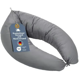 XXL Stillkissen grau | Schwangerschaftskissen | 190 x 40 cm | Xdream | waschbar - Grau