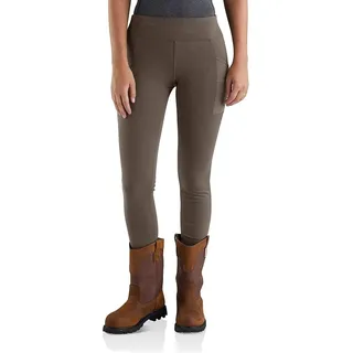 Carhartt Damen Force Lightweight (Regular and Plus Size) Leggings, Tarmac, Small Hoch - S Tall