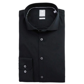 Pure Langarmhemd schwarz (1-tlg) schwarz XS