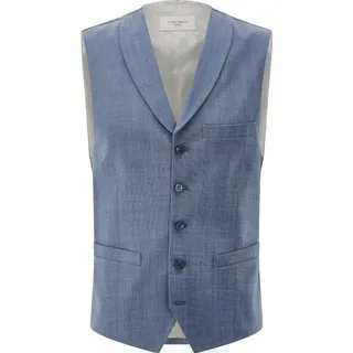 CARL GROSS Slim Fit Anzugweste mit Lanawoll-Anteil Modell 'Warren', Blau, 56