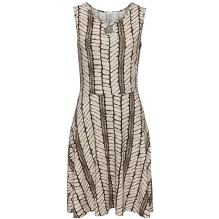 LASCANA Jerseykleid Shirtkleid Beige/Braun 46