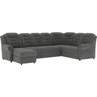 Home Affaire Wohnlandschaft Polyester U-Form 3-Sitzer Grau