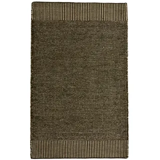 Woud - Rombo Teppich, 90 x 140 cm, weiß / moosgrün