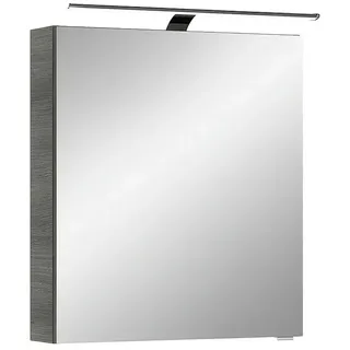 Pelipal Cassca LED-Spiegelschrank  (B x H: 60 x 70,3 cm, Holz, Graphit Struktur)