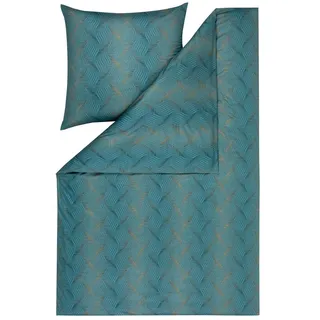 Estella Ruben petrol 135 x 200 cm + 80 x 80 cm