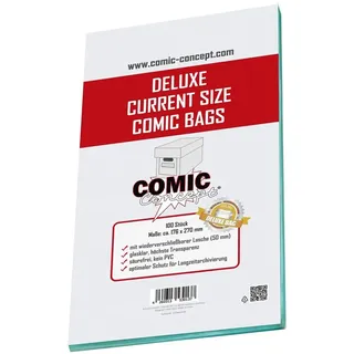 Comic Concept Deluxe Comic Bags Current (100 ct.) - Weiß