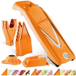 Boerner Pharma Gemüsehobel V5 PowerLine Profi Set 7-tlg. Orange