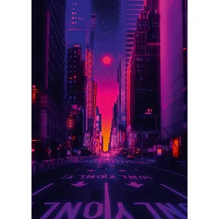 Ravensburger Erwachsenenpuzzle 1000 Teile - New York in Neon
