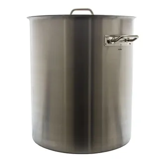 AcMax Kochtopf XXXL aus Edelstahl  mit Deckel 115 Liter Gastro- Topf