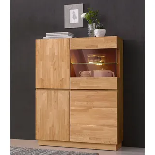 Home Affaire Vitrine Laima 90 x 38 x 120 cm Beige