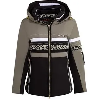 CANYON Damen Jacke Skijacke, Größe 38 in Schwarz khaki-black-white