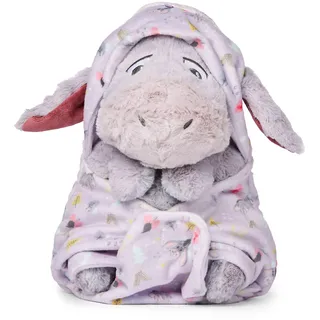 Disney Store Official - Winnie Puuh - Baby I-Aah - Kuscheltier - 27 cm/11" - Baby-Esel-Plüschtier mit Abnehmbarer Decke - Ab der Geburt geeignet - Ab 0 Jahren