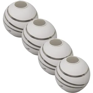 4 Stück Lampenschirm E14 Lampe Lampenglas Ersatzglas Lampenschirm Hängelampe Pendelleuchte Glas Stehlampenschirm Glaskugel Lampe Ersatz Schirm für Lampe Stehlampenschirm Glas (4x Spiralform)