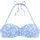 Bikini-Top Blau/Weiß 36 A