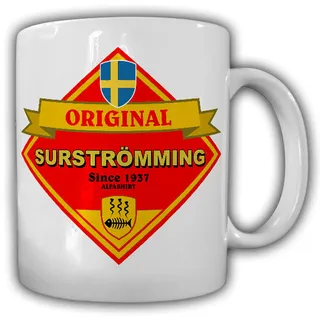 Tasse Surströmming Fisch Schweden saurer Hering faulig stinkend challange #25788