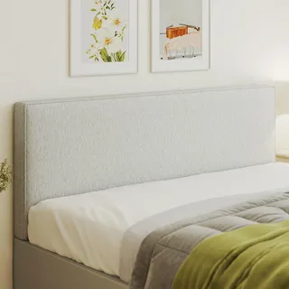 Homcom Kopfteil 10 x 60 x 160 cm Cremeweiß