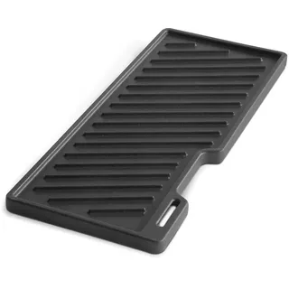 BURNHARD® Gusseisen Grillplatte für Gasgrill EARL Serie 43 x 19,8 x 1,4 cm