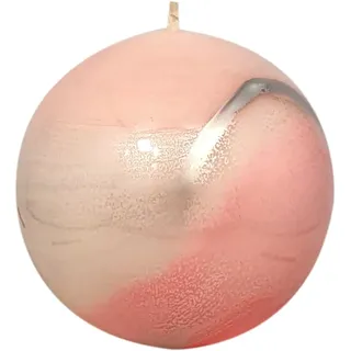 Kugelkerze "Design Lotos" rosa/pink Ø 80 mm
