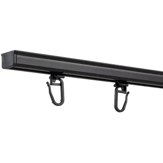 SN DECO GROUP Gardinenschiene Objektschiene RS 1-läufig Ø 18,7 mm 150 cm Schwarz