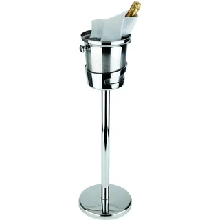 APS Ständer für Wein-/Sektkühler, Innendurchmesser 17,5 cm, Flaschenkühler, Silber
