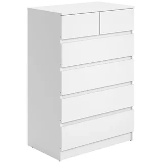 home collective Highboard 80 x 120 x 50 cm Weiß