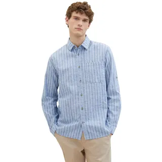 Tom Tailor Langarmhemd kariert White Multicolor Stripe L