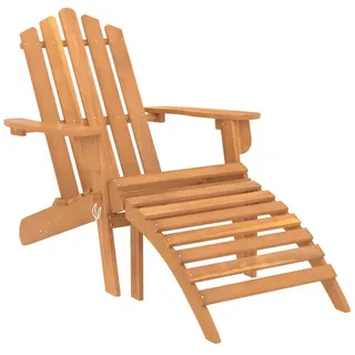 vidaXL Adirondack Gartenstuhl mit Fußstütze 75 x 84 x 90 cm akazie