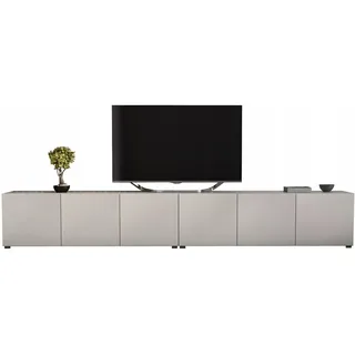 RTV-Sideboard 300 cm in Kaschmir, modern und schlicht - Beige