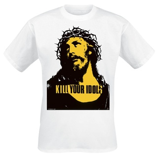 Sprüche T-Shirt - Kill Your Idols (Band) - M bis 3XL - für Männer - Größe XL - weiß - XL
