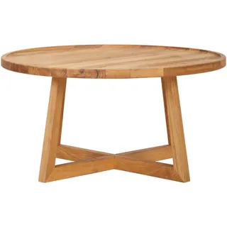 Linea Natura Couchtisch, Eiche, Holz, Eiche, massiv, rund, eckig, X-Form, 80x40x80 cm, einfacher Aufbau, Wohnzimmer, Wohnzimmertische, Couchtische