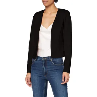 ICHI IHKATE SHORT BL Damen Blazer Kurzblazer Jacke Kurzblazer mit Stretch, Größe:XL, Farbe:Black (194008) - XL
