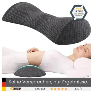 healthson LumbaRelax Rückenkissen 1 x 40 cm Grau