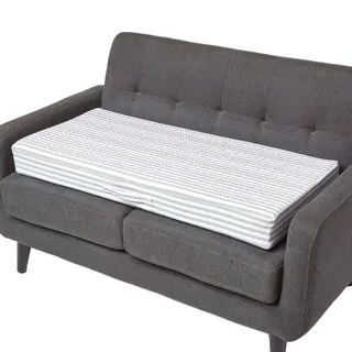 Homescapes Sofa-Auflage 100 x 50 cm Grau gestreift