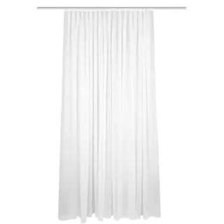 HOMEbasics FLAMIO Faltenband 225 x 225 cm Transparent/Weiß 1 St