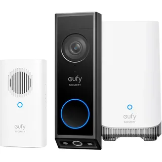 eufy Video Doorbell E340 + Chime + HomeBase 3