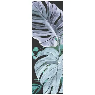 Bilderdepot24 Teppich Teppich Vinyl Flur Küche Tropical funktional lang modern, Läufer - grün glatt, nass wischbar (Schmutz, Tierhaare) Saugroboter & Bodenheizung geeignet grün 100 cm x 300 cm