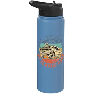 Leicht abgelenkt von klassischen Autos, lustiger antiker Vintage Stainless Steel Insulated Water Bottle