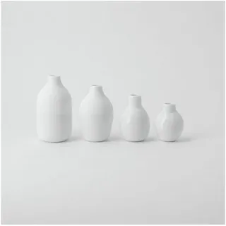 räder Mini Flaschenvasen 4er Set, weiß