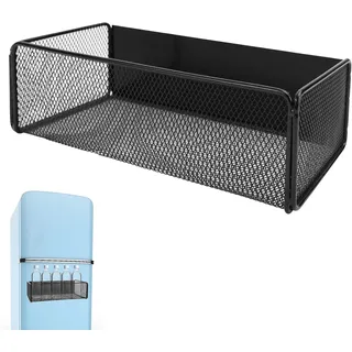 Magnetisches Gewürzregal Zum Aufhängen Für Den Kühlschrank, Kein Bohren Erforderlich – Magnetisches Kühlschrankregal – Hängendes Küchenregal – Schwarz
