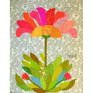 Phoebe Applique Flower Quilt Muster von Laura Heine